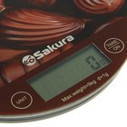 Весы кухонные Sakura SA-6076C, электронные, до 8 кг, рисунок "Шоколад" - Фото 8
