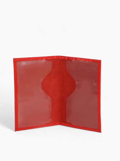 Обложка для паспорта, тиснение, красная, глянцевая