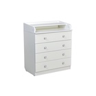 Комод пеленальный детский 804 «Фея 1580», 80×47×92 см, 4 ящика, белый - Фото 1