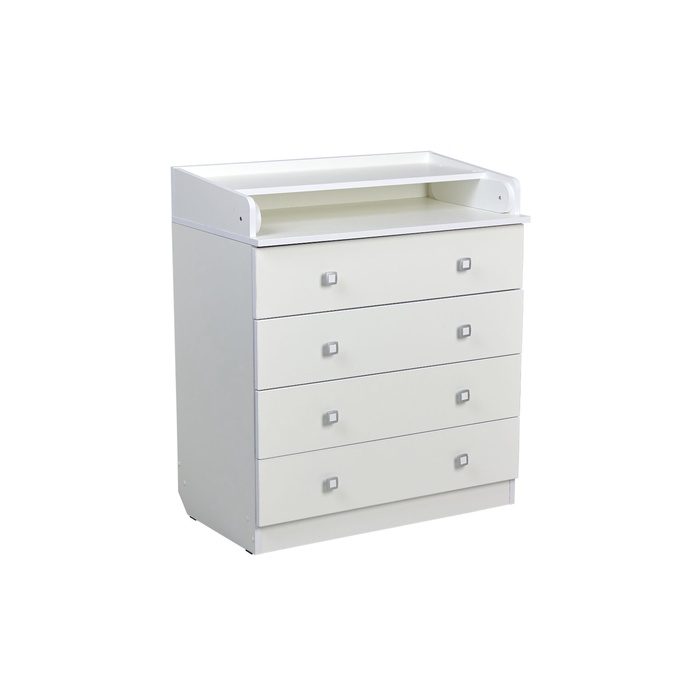 Комод пеленальный детский 804 «Фея 1580», 80×47×92 см, 4 ящика, белый - Фото 1