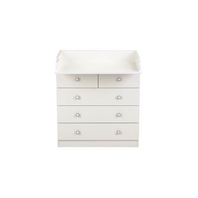 Комод пеленальный детский 804 «Фея 1780», 80×47×93 см, 5 ящиков, белый
