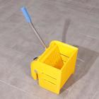 Тележка уборочная одноведерная, с отжимом, 23 л, хромированная рама - Фото 8