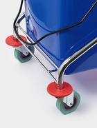 Тележка для уборки с отжимом и ведром, двухведерная, 46 л, на колёсах - Фото 3