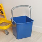 Тележка для уборки с отжимом и ведром, двухведерная, 46 л, на колёсах - Фото 11