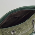 Сумка женская на молнии, 1 отдел с перегородкой, наружный карман, зелёная - Фото 5