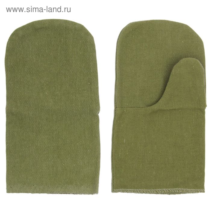 Рукавицы, брезент ОП 420г двойной наладонник - Фото 1