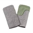 Рукавицы утеплённые, наладонник брезент ОП 420 г, утеплитель ватин, серые - Фото 2