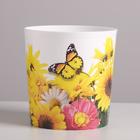 Кашпо «Подсолнухи», 1,6 л, 14 х 14 см - Фото 2