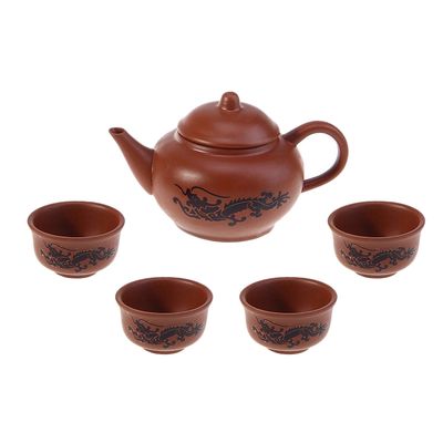 УЦЕНКА Набор для чайной церемонии «Дракон», 4 предмета, чайник 200 мл, пиалы 25 мл