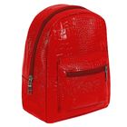 Рюкзак "Лейсан", 1 отдел на клапане, наружный карман, красный - Фото 2