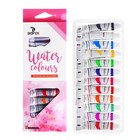 Краски акварельные, 12 цветов, в пластиковой тубе, 9 мл, в картонной коробке - Фото 4