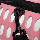 Складная сумка-переноска с отдельным входом, материал EVA, 43.5×28×33 см, розовая - Фото 13