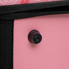 Складная сумка-переноска с отдельным входом, материал EVA, 43,5 х 28 х 33 см, розовая - Фото 8