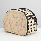 Складная сумка-переноска с отдельным входом, материал EVA, 43,5 х 28 х 33 см, бежевая - Фото 3