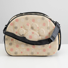 Складная сумка-переноска с отдельным входом, материал EVA, 43,5 х 28 х 33 см, бежевая - Фото 4