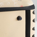 Складная сумка-переноска с отдельным входом, материал EVA, 43,5 х 28 х 33 см, бежевая - Фото 10