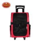 Сумка-рюкзак на колесах  для животных с выдвижной ручкой, 38 х 29 х 47 см, красная - Фото 1