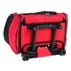 Сумка-рюкзак на колесах  для животных с выдвижной ручкой, 38 х 29 х 47 см, красная - Фото 11