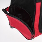 Сумка-рюкзак на колесах  для животных с выдвижной ручкой, 38 х 29 х 47 см, красная - Фото 12