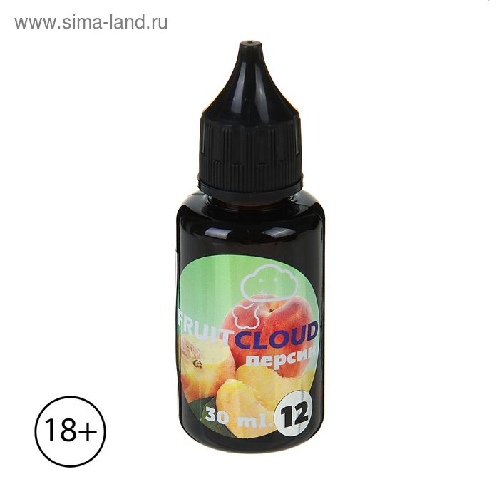 Жидкость для многоразовых ЭИ Fruit Cloud (New) персик, 12 мг, 30 мл - Фото 1