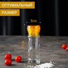 Мельница для специй, пластиковый механизм, 115 мл (45-80 гр), цвет жёлтый - Фото 2