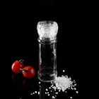 Мельница для специй, пластиковый механизм, 115 мл (45-80 гр), цвет прозрачный - Фото 6