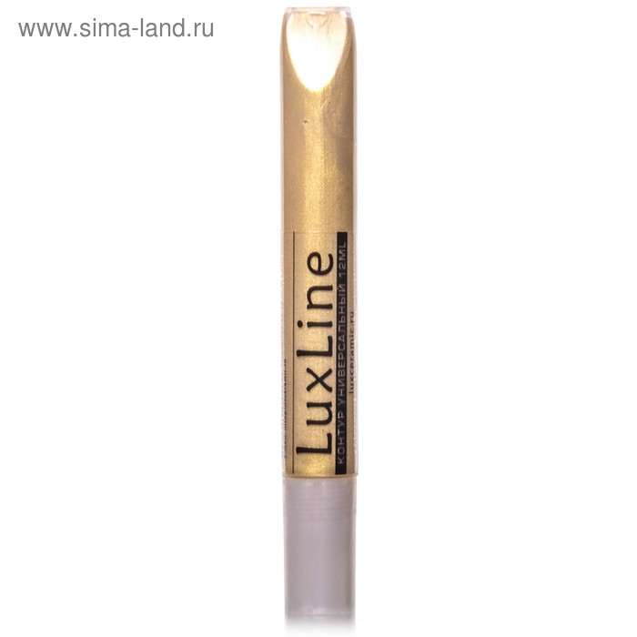 Контур универсальный Metallic 12 мл LUXART LuxLine Золото светлое - Фото 1
