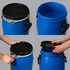 Фляга пищевая, 30 л, горловина 26 см, пластиковая, синяя, Open Top - Фото 3