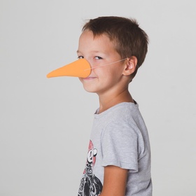 Карнавальный нос «Морковка», МИКС