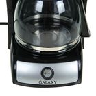 Кофеварка Galaxy GL 0703, капельная, 1000 Вт, 1.2 л, чёрная - Фото 3