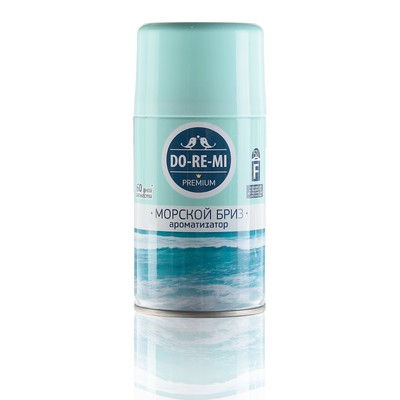 Сменный блок освежитель воздуха До-Ре-Ми Премиум «Дыхание моря», 250 мл