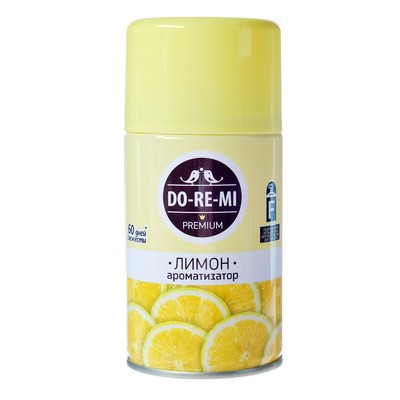 Сменный блок освежитель воздуха До-Ре-Ми Премиум «Лимон», 250 мл