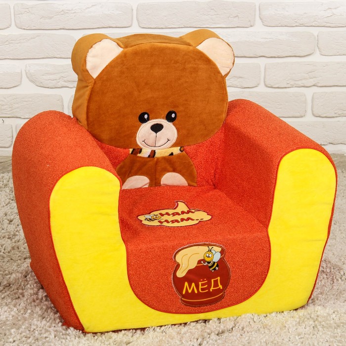 Мягкая игрушка «Кресло Медвежонок», цвета МИКС - фото 1906828529