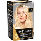 Краска для волос L'Oreal Preference, тон 01, светло-светло-русый натуральный - Фото 1