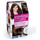 Краска-уход для волос L'oreal Casting Creme Gloss, без аммиака, оттенок 300 двойной эспрессо - Фото 1