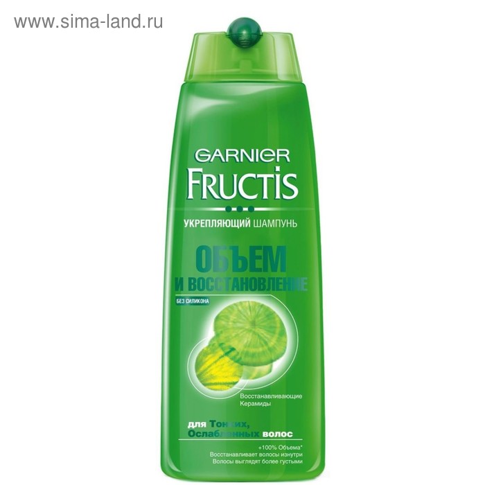 Шампунь Garnier Fructis «Объем и восстановление», укрепление, с керамидами, для тонких и ослабленных волос, 400 мл - Фото 1
