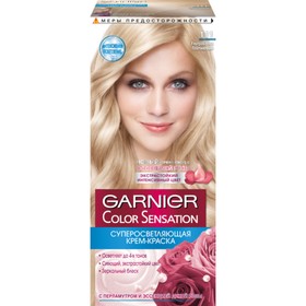 Крем-краска для волос Garnier Color Sensation, суперосветляющая, тон 111 ультраблонд платиновый