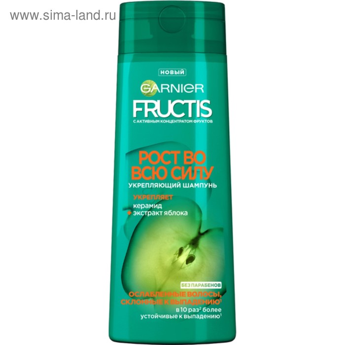 Шампунь Fructis «Рост во всю силу», для ослабленных волос, 400 мл - Фото 1