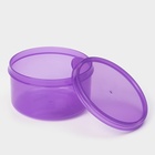 Контейнер круглый Доляна, пищевой, 300 мл, цвет фиолетовый - Фото 2