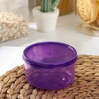 Контейнер круглый Доляна, пищевой, 300 мл, цвет фиолетовый - Фото 4
