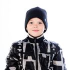 Шапка молодёжная зимняя "ГАРРИ 2", размер 54-56, цвет тёмно-серый 390003 - Фото 1
