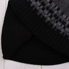 Шапка молодёжная зимняя "БРЕД 2", размер 54-56, цвет чёрный/тёмно-серый 390017 - Фото 5