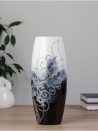 Ваза для цветов «Чёрно-белое настроение», 7.5×11×26 см, стекло - Фото 4