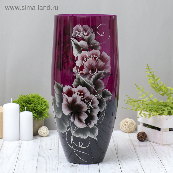 Ваза «Ваперто», h=40 см, d=16.5 см, толщина стекла 3.3 мм - Фото 1