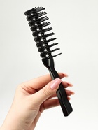 Расчёска массажная, продуваемая, 3×19 (±1) см, чёрная - Фото 3