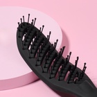 Расчёска массажная, вентилируемая, 4×24 (±1) см, чёрная - Фото 3