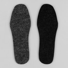 Стельки для обуви, двухслойные, тонкие, 44 р-р, пара, цвет чёрный - Фото 3
