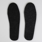 Стельки для обуви, двухслойные, толстые, 39 р-р, пара, цвет чёрный - Фото 3