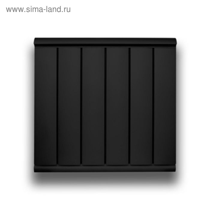 Радиатор МАНДАРИН-500, алюминиевый, 11 секций, Черный - Фото 1