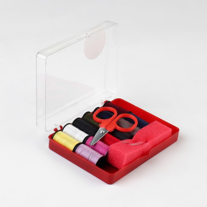 Швейный набор, 15 предметов, в пластиковой коробке, 8 × 5,5 × 2,5 см - фото 1909759116
